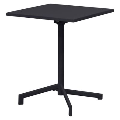Outfit Bistro taitettava terassipöytä 60x60 cm musta